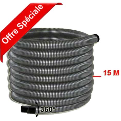 Flexible standard PH rétractable dans le mur - compatible Retraflex - longueur au choix (de 9 à 18m) - 15m