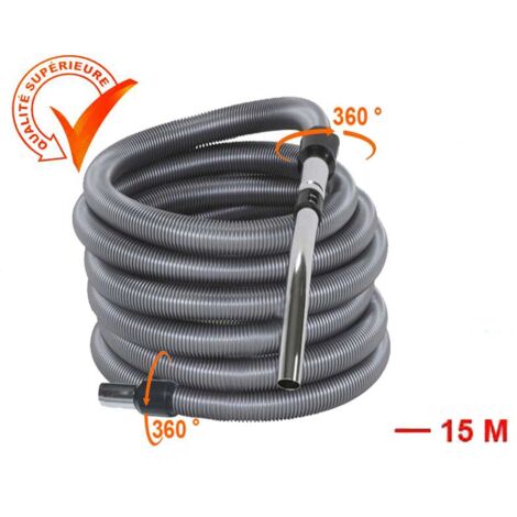 Atepac – Flexible pour aspiration centralisée 32mm – Longueur 4 à 15m – Compatible avec toutes les prises standard – Utilisation facile