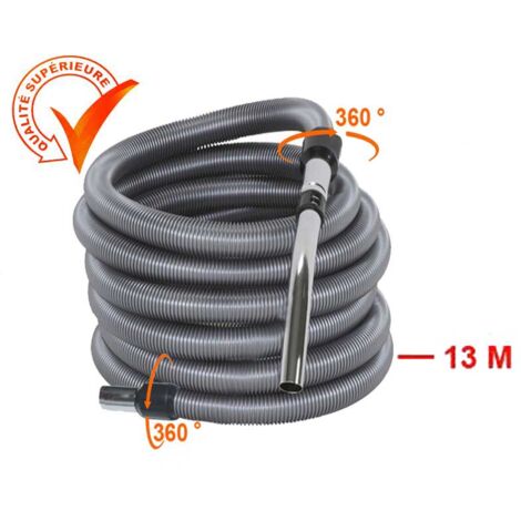 Atepac – Flexible aspiration centralisée 32mm – Longueur 4 à 15m – Compatible avec prises standard – Pour espaces confinés et chantiers humides
