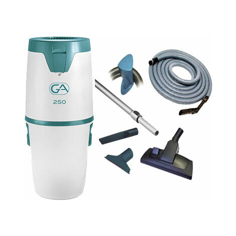 Aspiration centralisée GA 250 (jusqu’à 250m²), Garantie 2 ans + Kit flexible standard 8m + 5 accessoires, GÉNÉRAL D'ASPIRATION 31082430