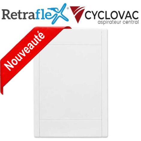 Atepac – Prise murale blanche Rétraflex nouvelle génération – 20% plus petite – Fonction marche/arrêt – Installation facile en rénovation (1/5)
