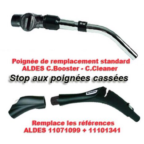 Aldes – Poignée de remplacement pour centrale d'aspiration – Compatible C.Booster et C.Cleaner – Résistante et durable – Installation facile