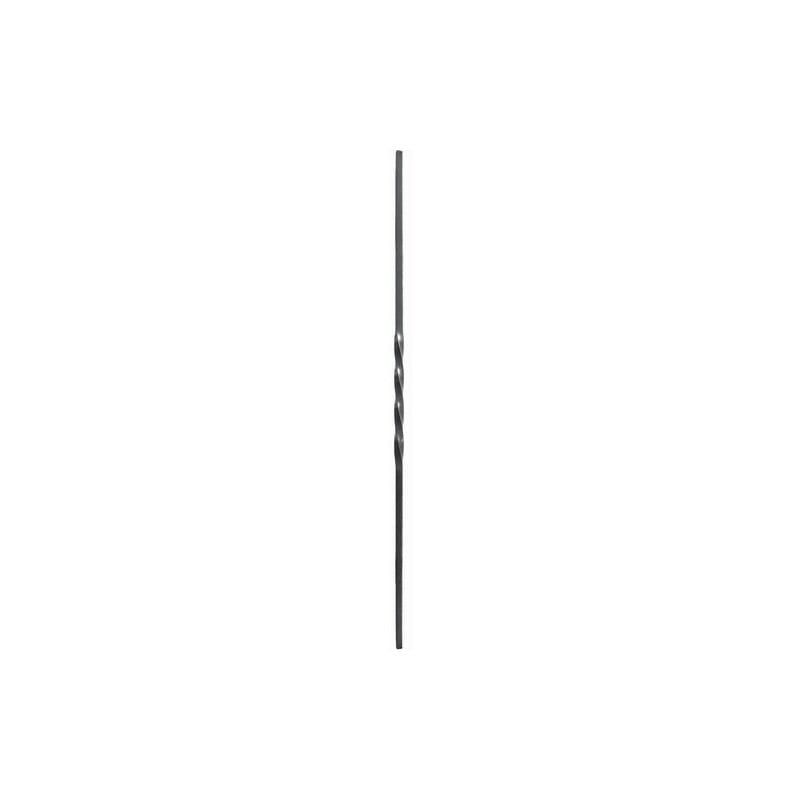 Barreau semi torsadé - Hauteur 900mm carré de 12mm - Fer forgé - À souder - DECO FER FORGE