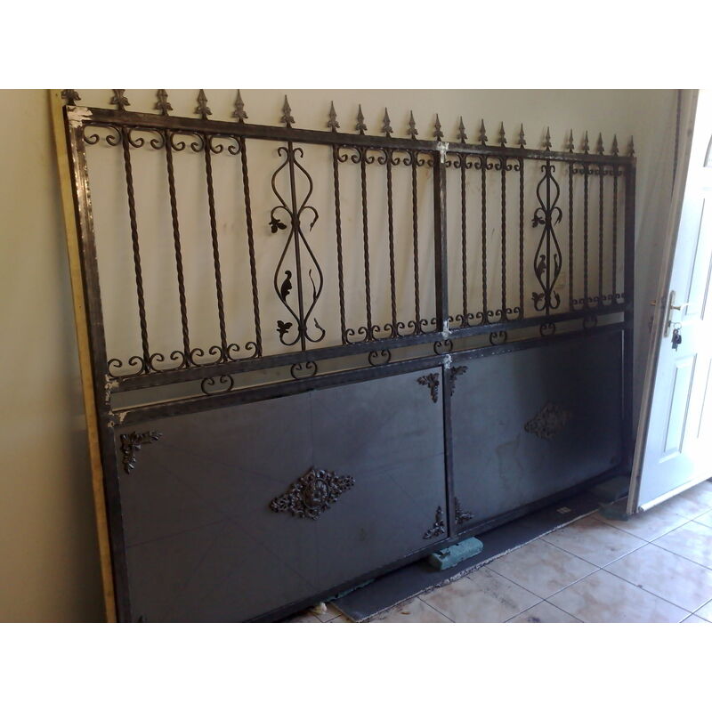Barreau Fer Forgé Rond 12 Mm - Hauteur 1000 Mm - Décoration Deux Boules - Pour Rampe, Grille, Portail