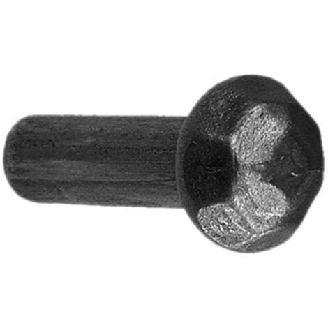 Rivet à tête à facettes - Longueur 40mm Øtige 10mm Øtête 16,5mm - À l'unité - DECO FER FORGE