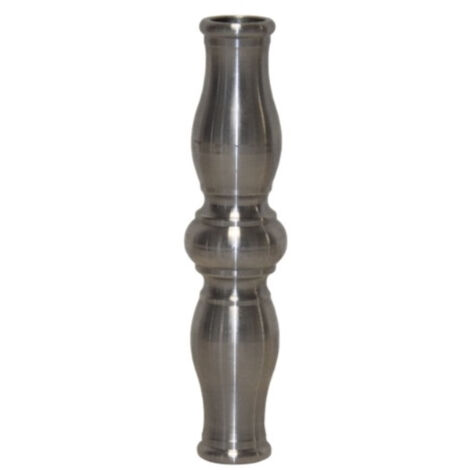 Garniture pour barreaux de Ø16mm - Hauteur 135mm largeur 32mm - Acier tourné - À souder - DECO FER FORGE (1/2)