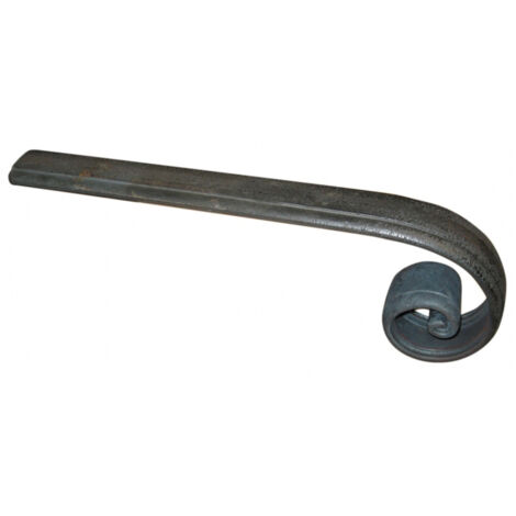 Crosse pour main courante moulurée creuse - Largeur 40mm épaisseur 10mm - Fer forgé - À souder - DECO FER FORGE