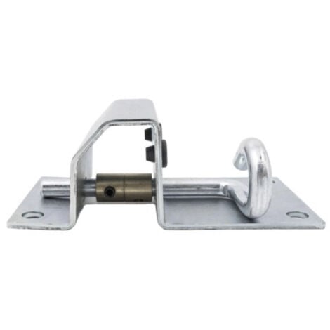 Sabot de portail règlable - Hauteur 50mm Largeur 80mm - Acier galvanisé  - À visser - DECO FER FORGE