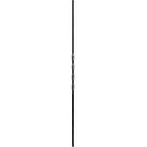 Barreau semi torsadé - Hauteur 900mm carré de 12mm - Fer forgé - À souder - DECO FER FORGE