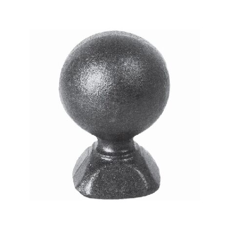 Deco Fer Forge – Boule de finition Ø30mm sur support carré 25x25mm – Hauteur 45mm – Pour fer forgé et ferronnerie – Décoration intérieure et extérieure