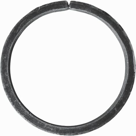 Cercle non soudé - Diamètre 110mm fer plat de 16x4mm - Fer forgé - À souder - DECO FER FORGE