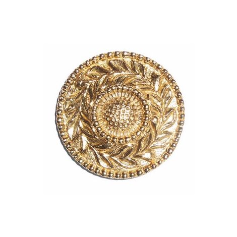 Deco Fer Forge – Rosace décorative en laiton Ø62 mm – Taraudée M6 pour installation facile – Accessoire pour ferronnerie et décoration intérieure
