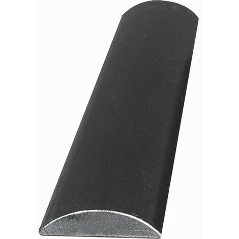 Deco Fer Forge – Main courante demi ronde lisse bombée 3m – Fer forgé à souder – Largeur 40mm épaisseur 10mm – Garde-corps intérieur extérieur