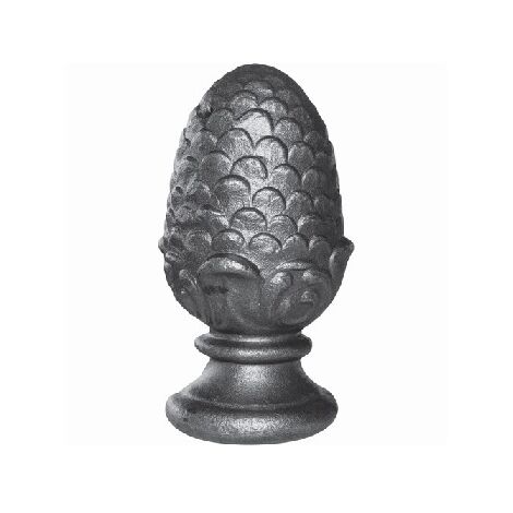 Deco Fer Forge – Pomme de pin en fer forgé à souder – Dimensions 55mm hauteur, 28mm largeur, Ø28mm base – Décoration intérieure et extérieure