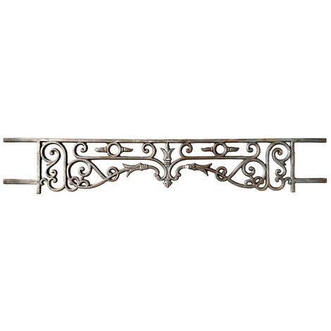 Deco Fer Forge – Appui de fenêtre en fonte 940mm – Garde-corps brut 180mm – Pour tableaux de fenêtre 840 à 880mm – Épaisseur 12mm