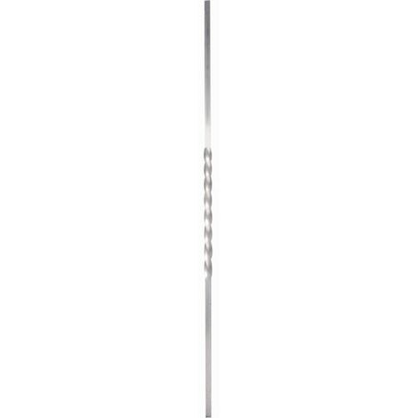 Barreau 1 torsade alu H1000 carré de 14 mm  - DECO FER FORGE (1/2)