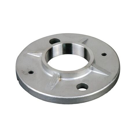 [QUALITE FRANCAISE] - Support platine connexion de tube rond - Diamètre 100mm pour tube Ø42,4mm Hauteur 15mm - Inox 316 - À souder