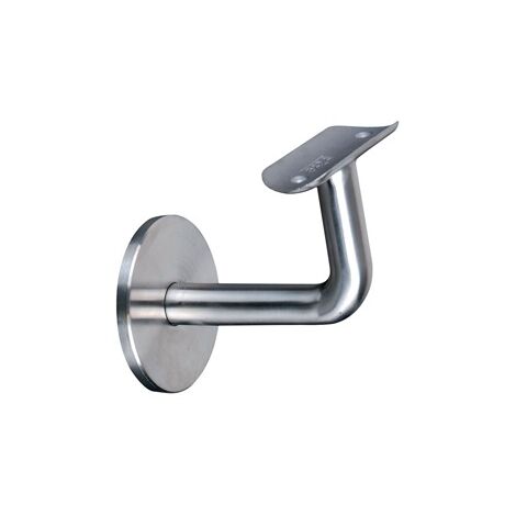 [QUALITE FRANCAISE] - Support mural de main courante 90° pour tube rond Ø42,4mm - Longueur 69,61mm - À sceller - Inox 316