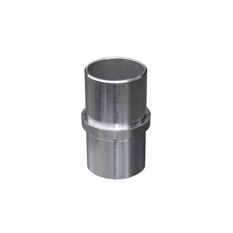 Deco Fer Forge – Raccord pour tube Ø42,4mm – Connecteur droit inox 316 à coller – Longueur manchon 55mm – Usage intérieur et extérieur