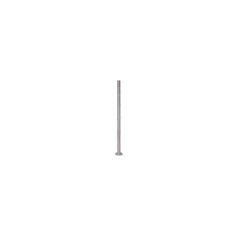 [QUALITE FRANCAISE] - Poteau rond INTERMEDIAIRE RAMPANT insert montage TRAVERSANT câble Ø4 ou 6mm - Hauteur 970mm Diamètre 42,4mm - Inox 316