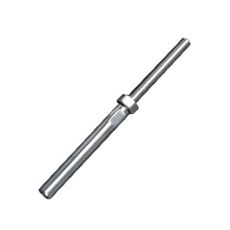 [QUALITE FRANCAISE] - Tendeur à sertir cable Ø6 avec M8 gauche - Inox 316