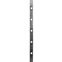 Deco Fer Forge – Barre plate trouée en acier 600mm – 3 trous ronds de 15mm – Section 30x8mm pour ferronnerie – Résistante aux intempéries