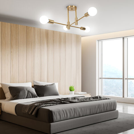 Lámpara De Techo Industrial De Madera Y Zinc – Foco Para Pasillo, Salón O Dormitorio
