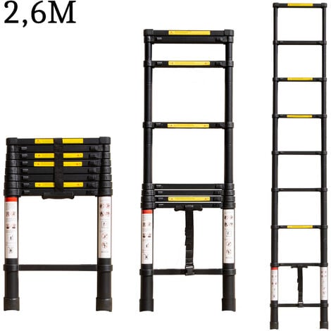 Escalerilla plegable (2 escalones, Altura de trabajo: 2,45 m