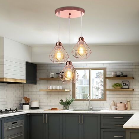 Lámparas de techo modernas LED empotradas para isla de cocina, elegante  lámpara de dormitorio, comedor, hogar, salón, decoración de vestíbulo
