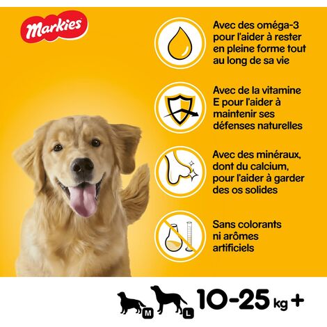 PEDIGREE Markies Biscuits fourrés pour chien (6x500g)