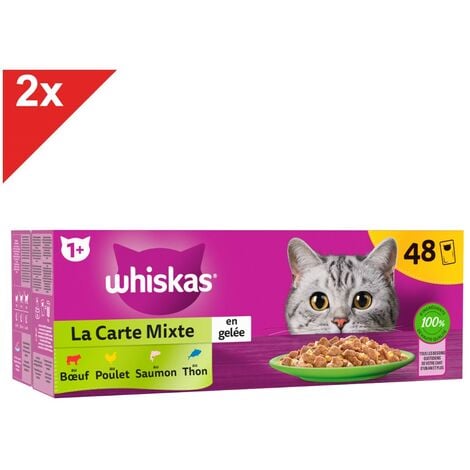 AUCHAN Junior sachets repas pâtée en gelée viandes pour chaton