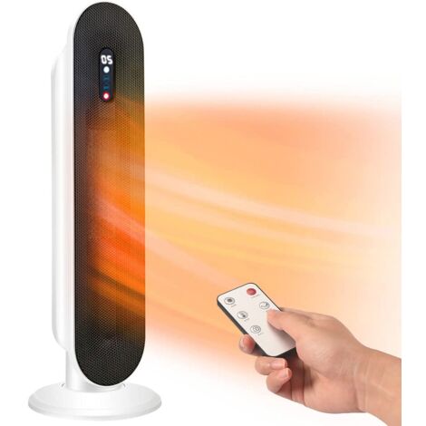 Bleosan – Radiateur soufflant électrique 2000W – Chauffage rapide en céramique PTC – Télécommande – Protection surchauffe et anti-basculement (1/4)