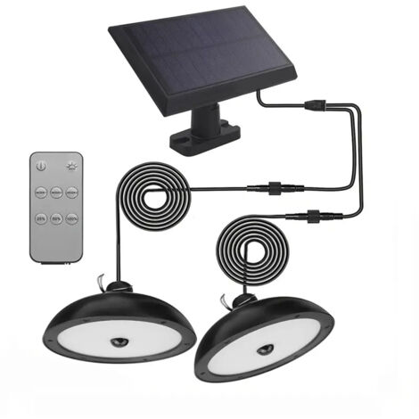 Lampe Solaire Extérieur Suspendue vec Télécommande 3 Luminosité Mode avec câble de 3M Lustre