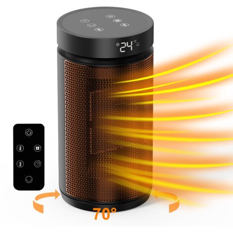 Bleosan – Radiateur soufflant électrique 1900W – Chauffage rapide avec oscillation 70° – 3 niveaux de puissance – Affichage numérique LED (1/5)