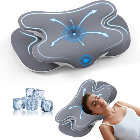 Oreiller Memoire Forme Cervical pour Les Douleurs au Cou et aux épaules Oreiller Orthopédique Ergonomique de Soutien du Cou