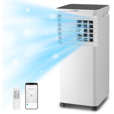 Climatiseur Mobile Silencieux 3 en 1 Déshumidificateur Climatiseur Portable 7000 BTU Ventilateur et Climatisation avec Télécommande (1/5)