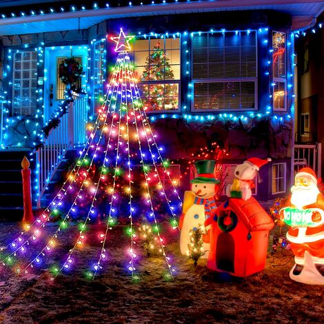 Guirlande Lumineuse Noel Etoile 315 Leds Arbre Noel Lumineux 8 Modes IP44 pour Exterieur Interieur Mariage Soiree Sapin de Noel