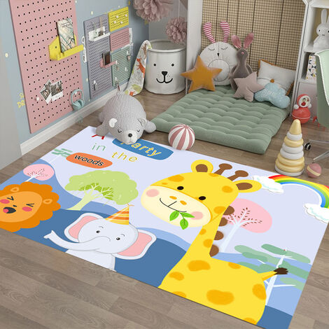 Tapis pour Salon Chambre Grand Tapis Enfants Tapis de Jeu Chambre d'enfant  Tapis de Sol 140*200cm