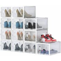Boîte à Chaussures Transparente, Lot de 20, Rangement Chaussures