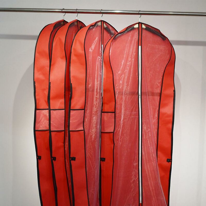 QEES 58x30x165 cm indumenti e abiti lunghi borse protettive per abiti da sposa impermeabili e trasparenti Trasparente 