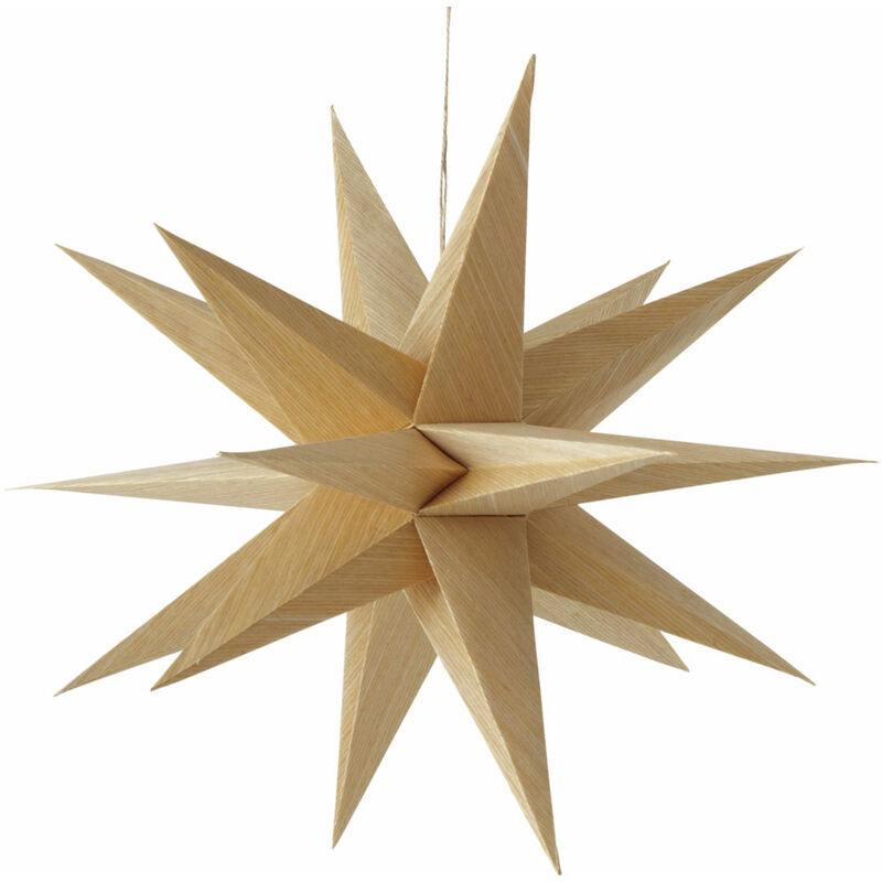 Grande Étoile Déco Rustique 24x24” – Bois Et Baies – 4 Juillet / America (Fait Main)