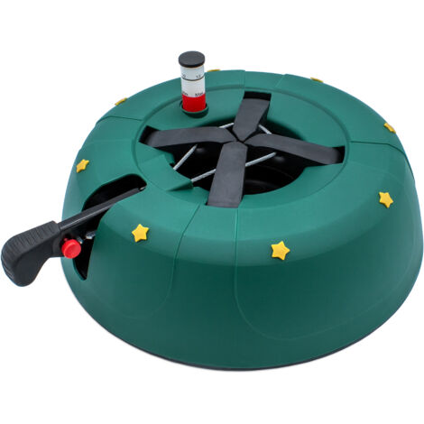 Spetebo – Support de sapin de Noël rond 32 cm – Technologie à câble unique – Réservoir d'eau 2L – Hauteur maximale 2 m – Pour tronc 3 à 11 cm