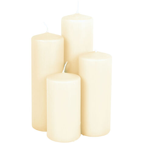 Lot de 4 bougies fontaine pour décoration festive : : Maison