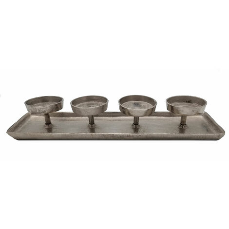 Porte-Bougies Pour Couronne De L'Avent - Lot De 8 En Métal Noir - Hauteur 2,5 Cm - Décoration Noël DIY