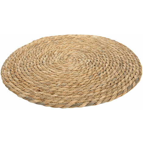 Napperons en jonc de mer / jacinthe d'eau - Ø 38 cm - lot de 12