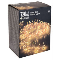 Spetebo – Guirlande lumineuse d'extérieur 7,2m – 720 LED blanc chaud – IP44 pour extérieur – Câble d'alimentation 5m inclus