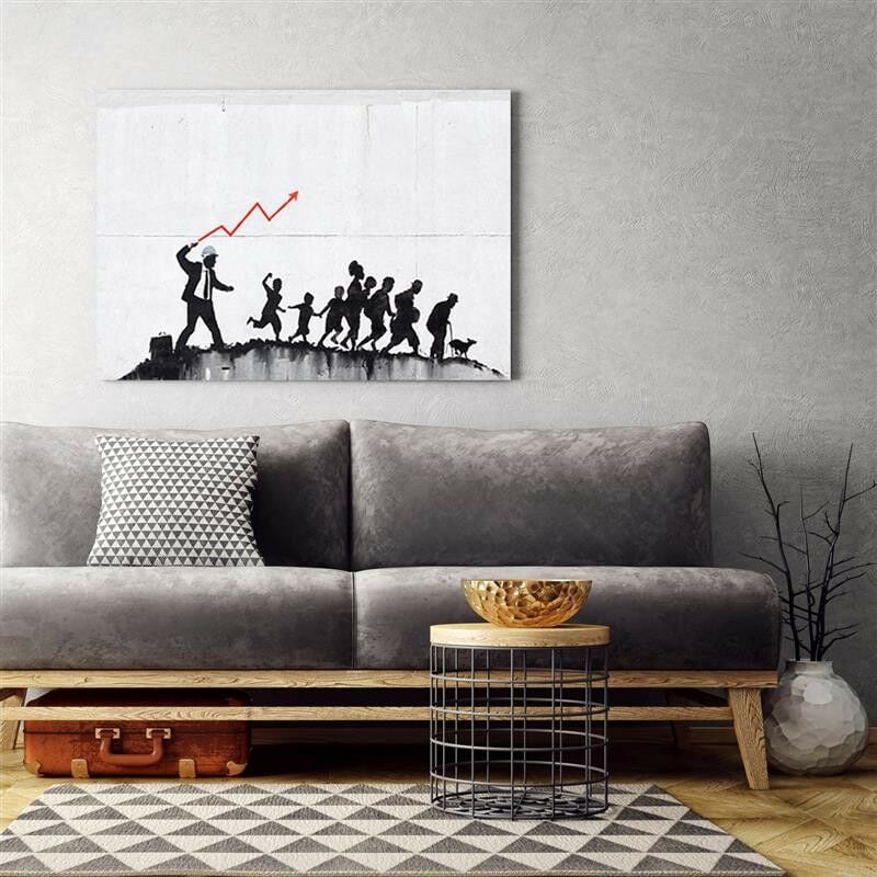 Banksy Graffiti Art Love Hearts poster su tela e stampa quadri astratti su  tela sul muro