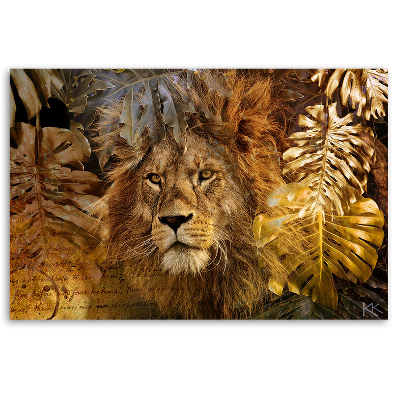 Quadro da parete 50x100 cm senza cornice fauna selvatica tigre in