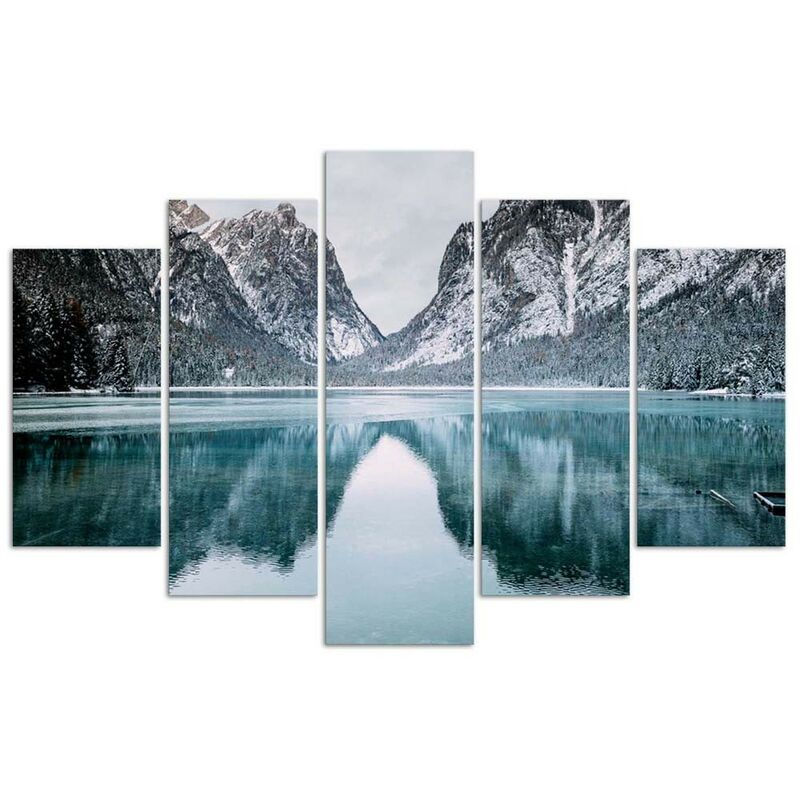 Stampa Su Tela Paesaggio Marino – Formato Orizzontale 112 X 51 Cm – Opera D'Arte Pronta Da Appendere – Tela Avvolta Su Telaio – Alta Risoluzione - 5