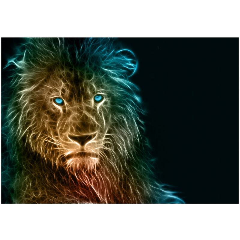 Fotomurale adesivo - Abstract lion - 245x175